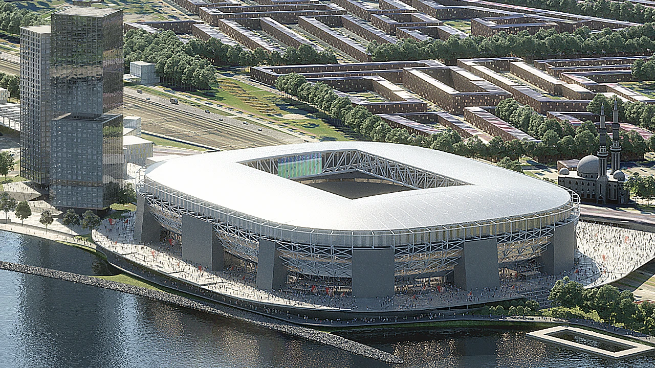 Nieuwe stadion Feyenoord krijgt schuifdak