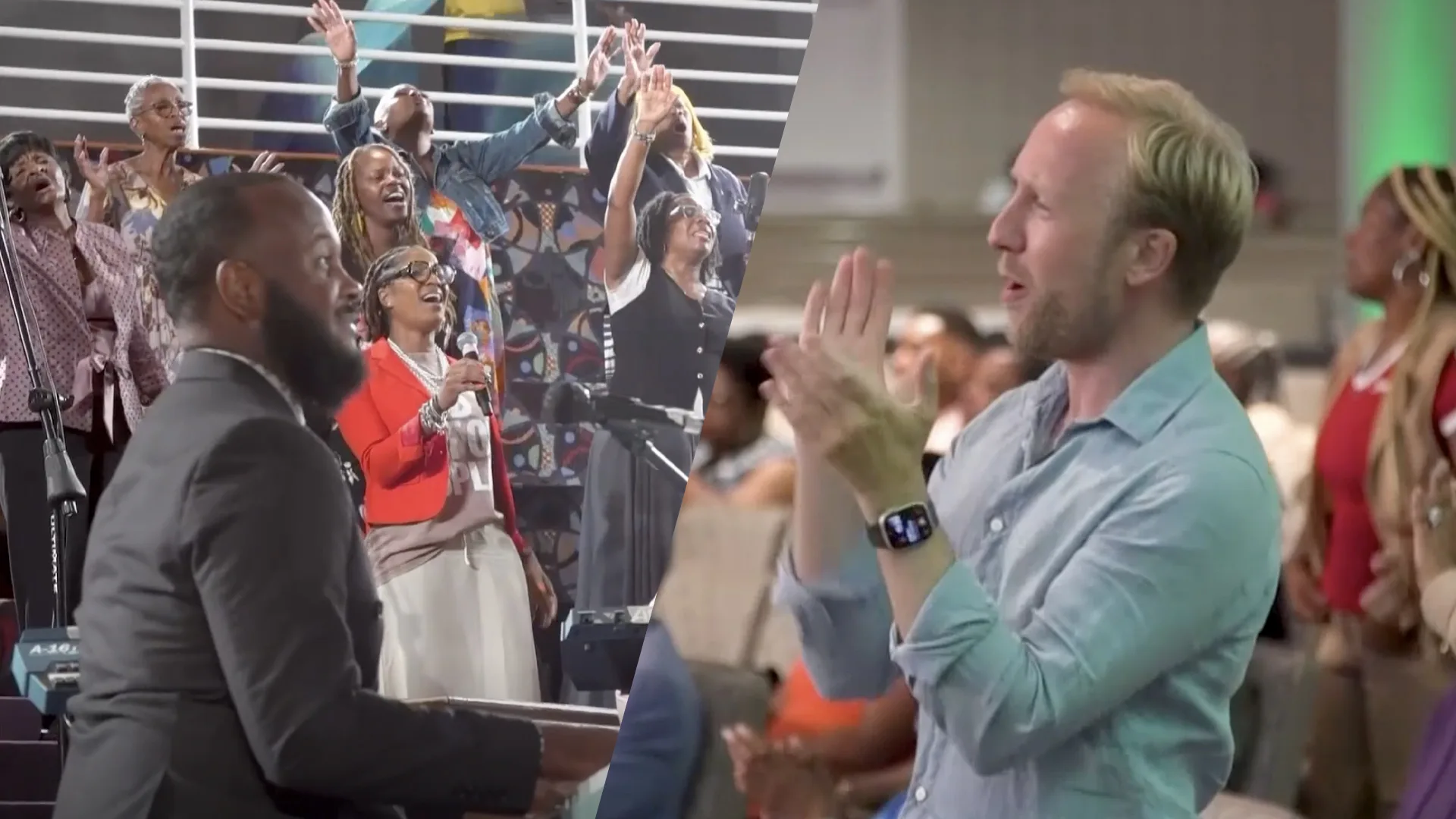 Raymond Mens bezoekt gospelkerk in Amerika: 'Het was een feestje!'