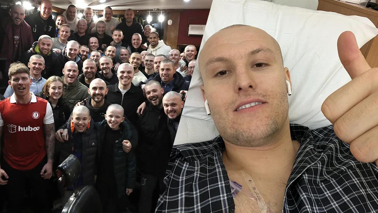 Prachtig gebaar: Bristol Rovers-spelers laten zich kaal scheren voor zieke ploeggenoot