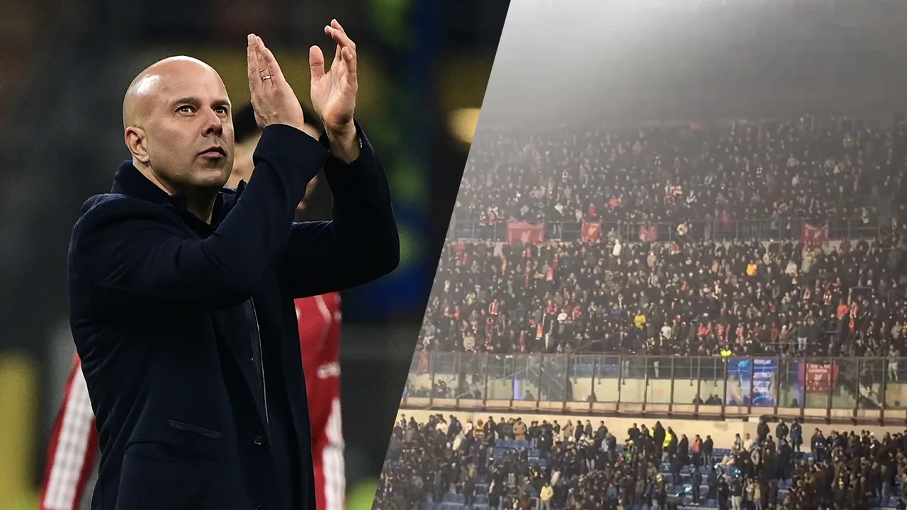 Video: Arne Slot toegezongen door Liverpool-fans na Champions League-zege bij Internazionale