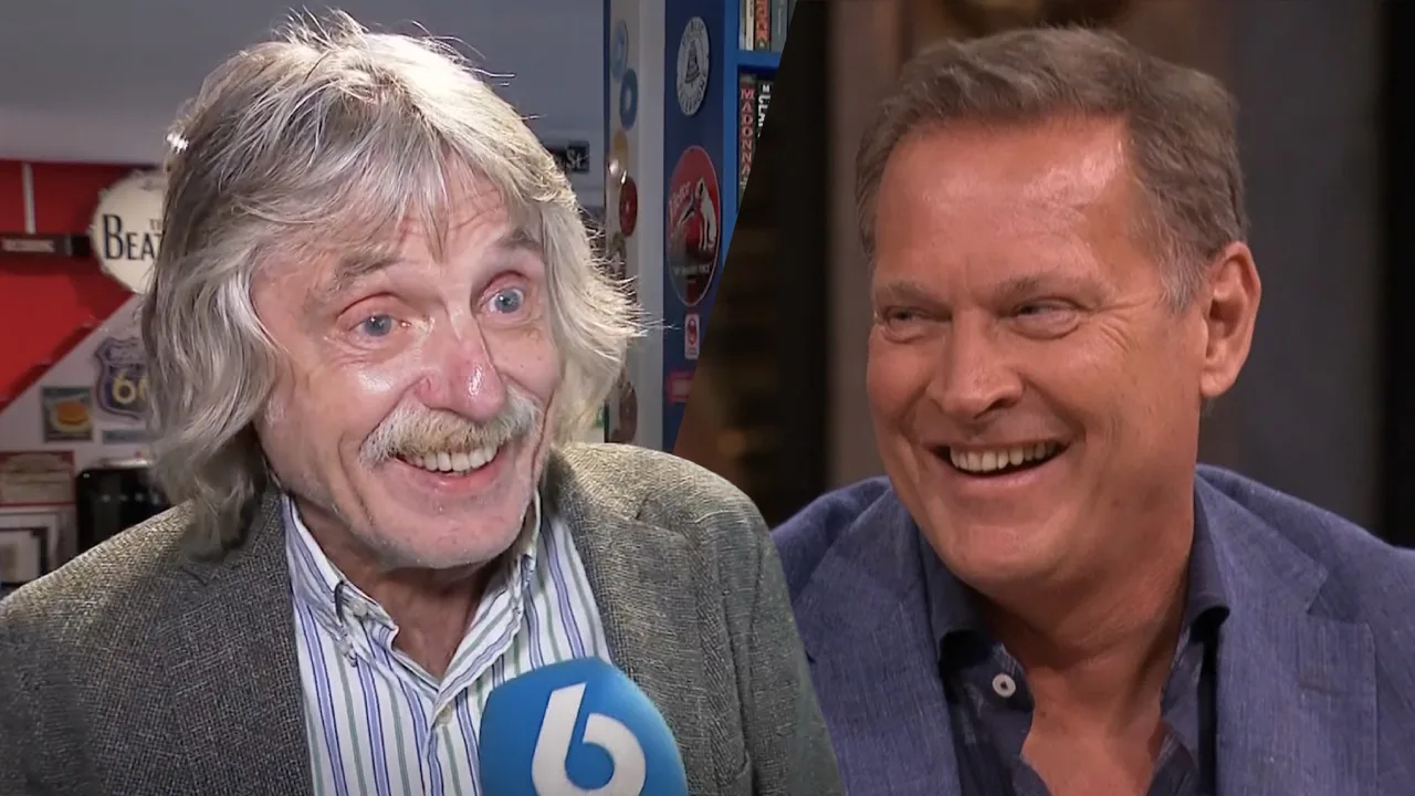 Johan richt zich met knipoog tot Albert Verlinde: 'Krijg de klere, overloper!'