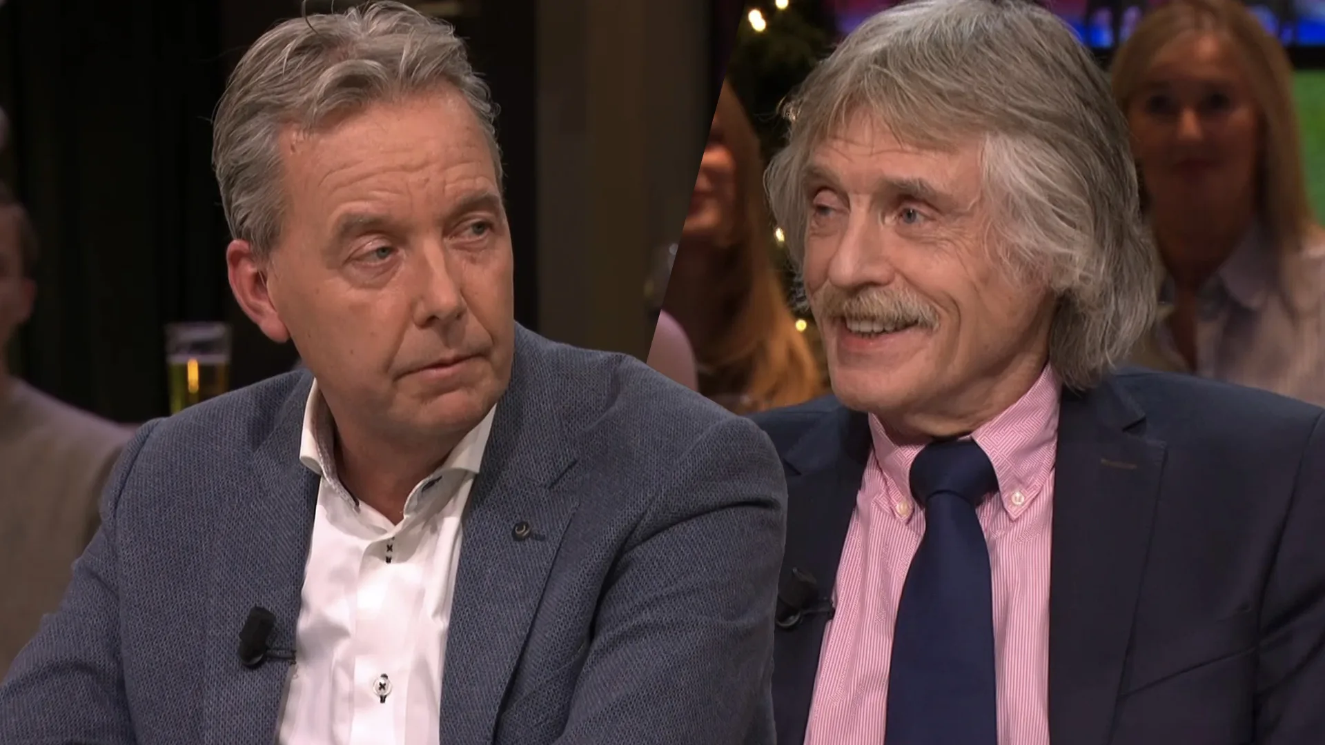 Johan Derksen confronteert Valentijn Driessen met Ajax-column: 'Je zeikt Grim he-el-maal af!'