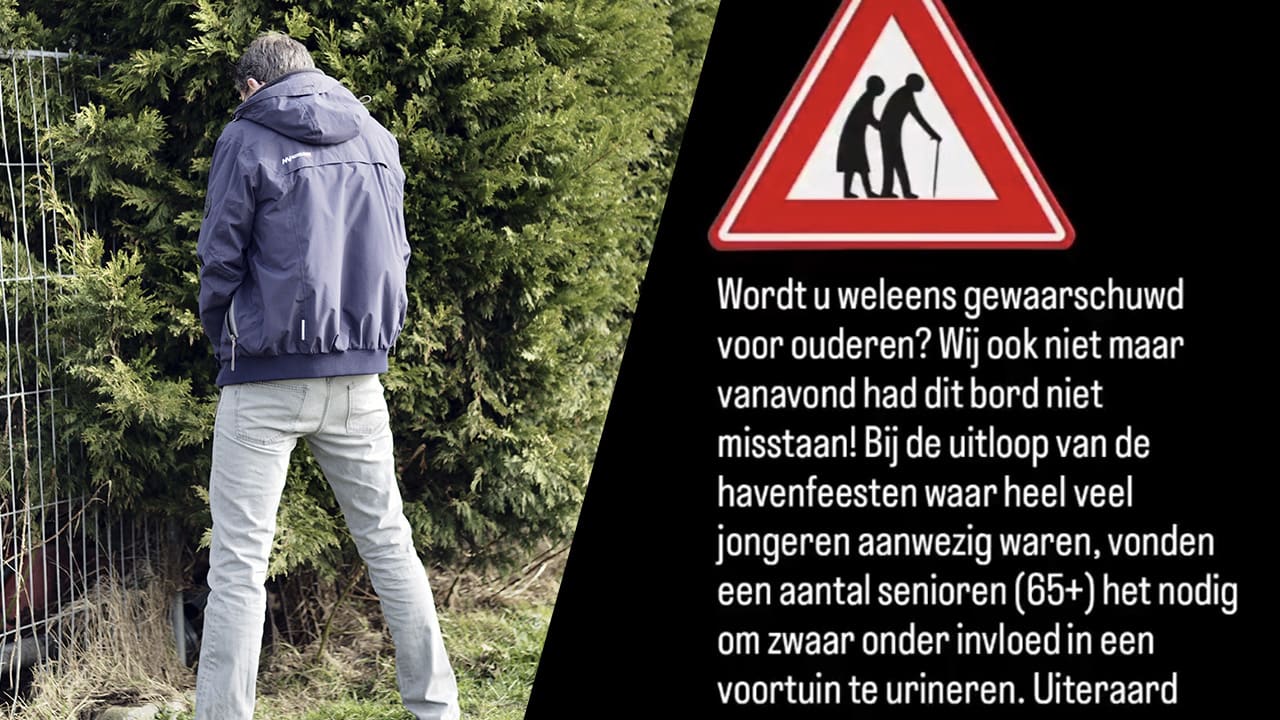 Dronken senioren beboet voor plassen in voortuin en middelvinger opsteken naar politie
