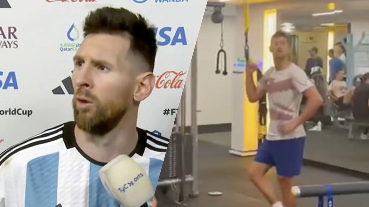 Djokovic imiteert akkefietje tussen Weghorst en Messi: 'Loop door, gek!'