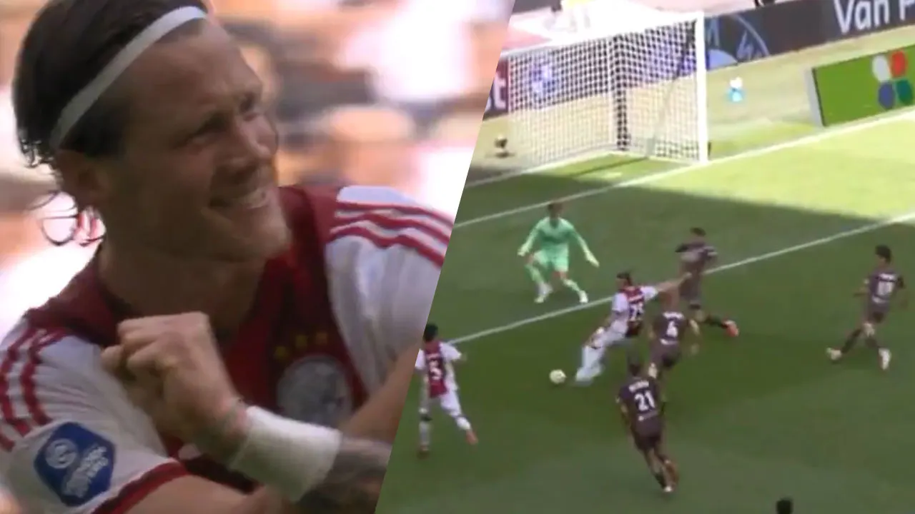 Videogoal: Ajax dankzij Weghorst op voorsprong tegen Telstar