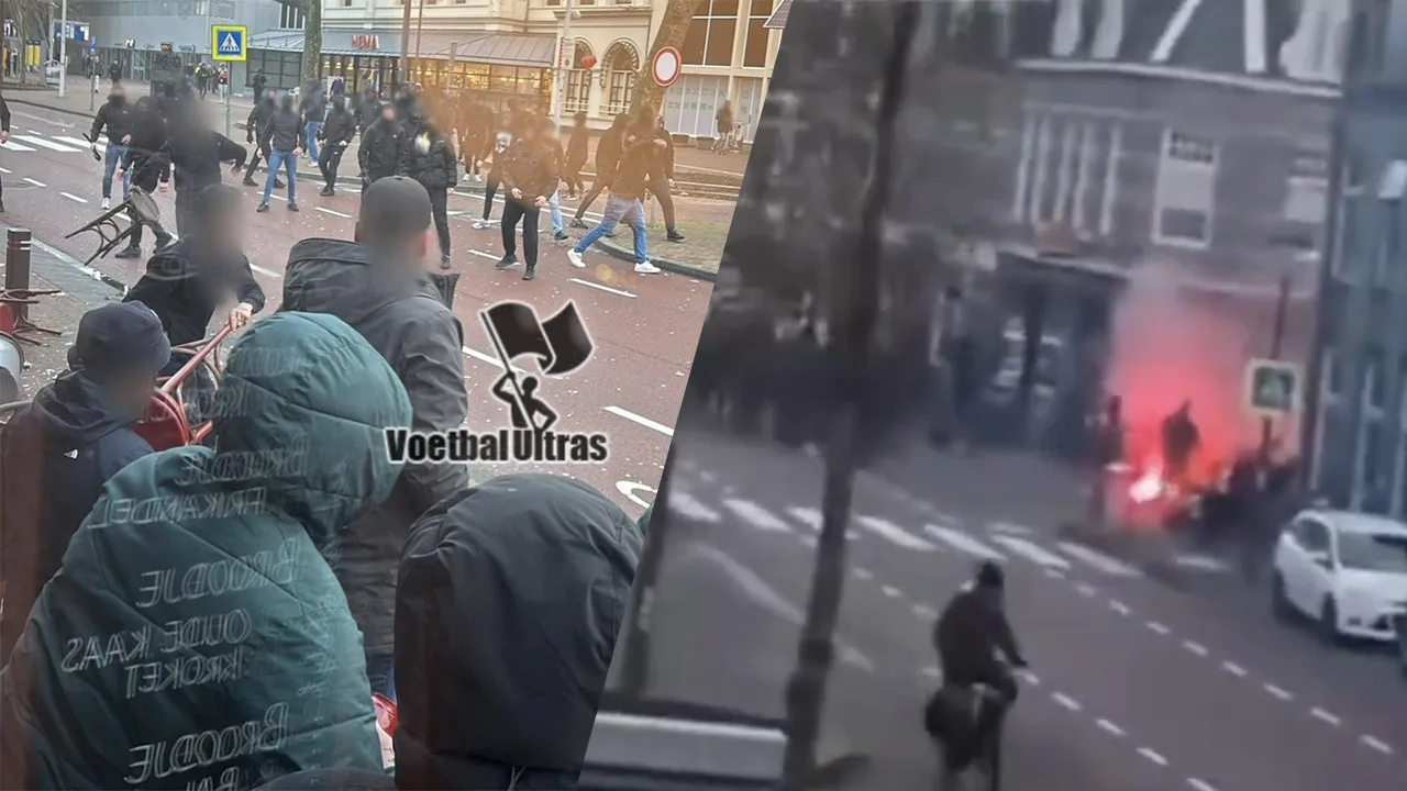 Video: Ajax-hooligans vallen café in Alkmaar aan tijdens wedstrijd tegen AZ