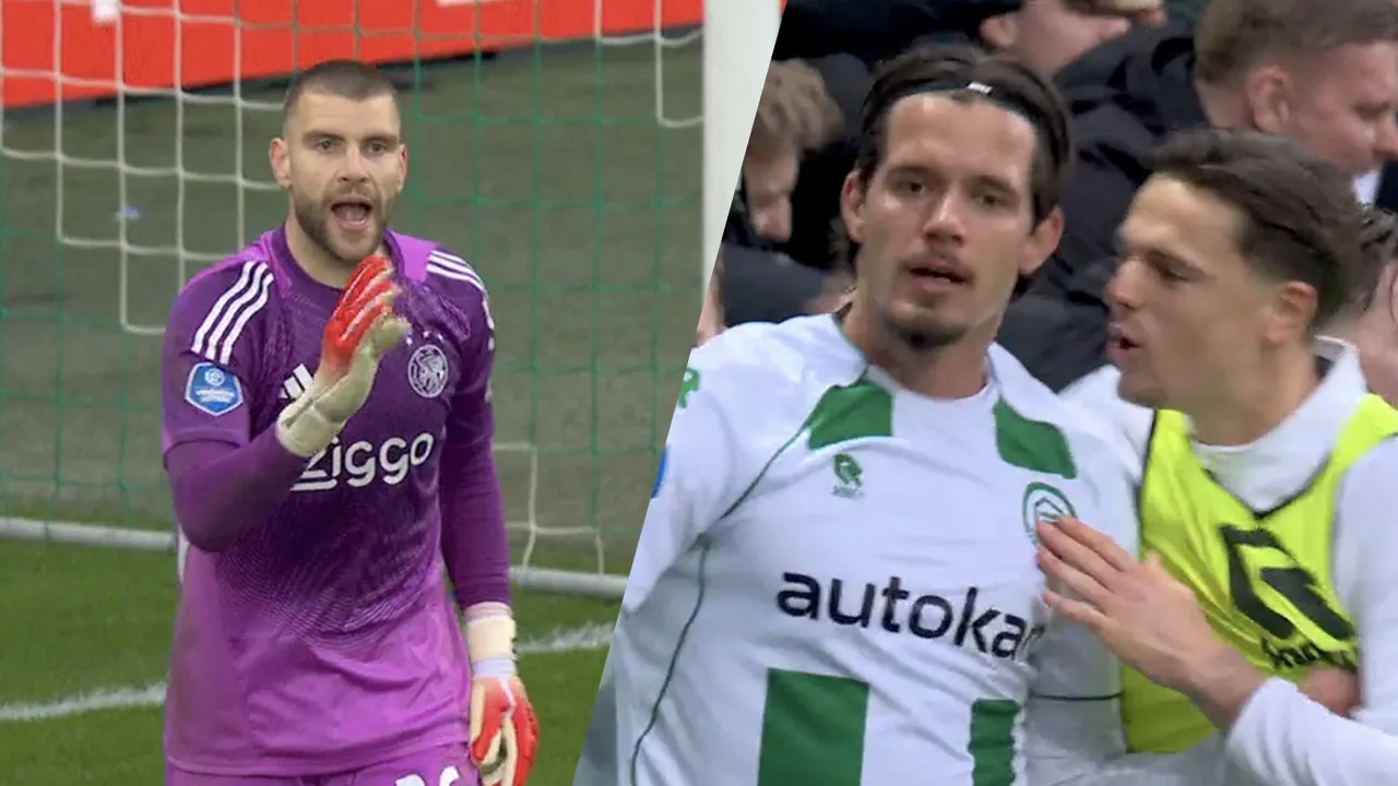 Videogoal: Ajax na twee snelle tegentreffers diep in problemen tegen FC Groningen