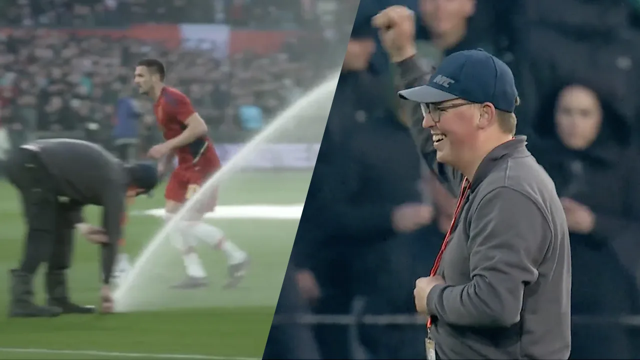 Video: Tadić versus grasmeester in De Kuip voor Klassieker