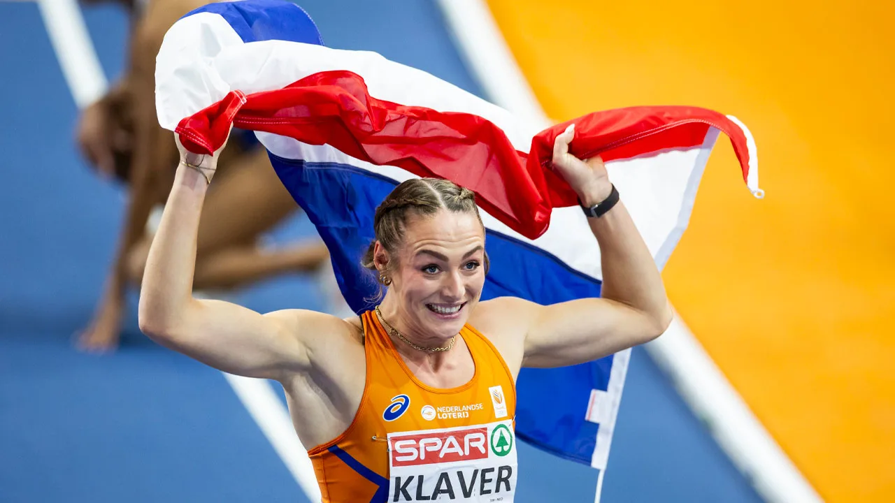 Lieke Klaver wint op EK indoor gedroomde gouden medaille op 400 meter