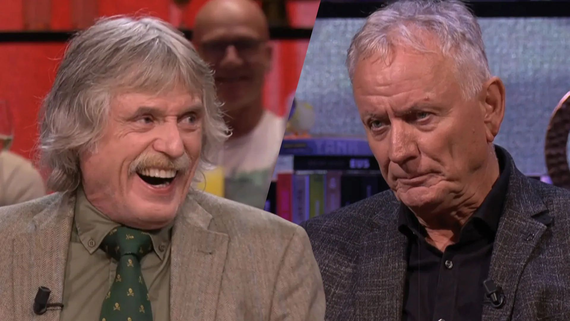 Johan Derksen lacht om 'langdradige' bargast: 'Kunnen we Jan ook uitzetten?!'