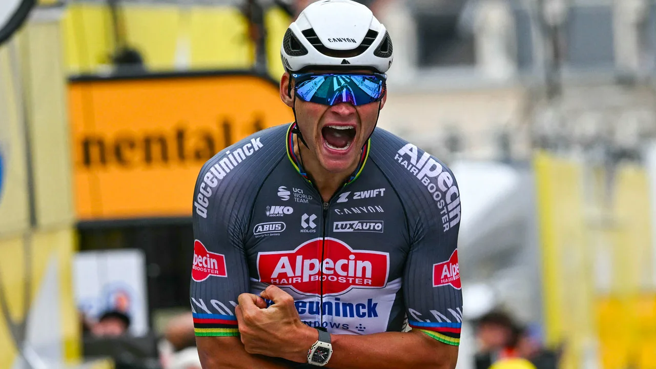 'We hebben echt een topweek gehad in de Tour dankzij Mathieu van der Poel!' 