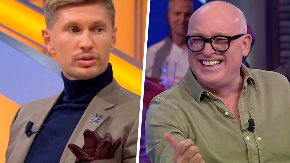 René grapt om handschoentjes van Levchenko