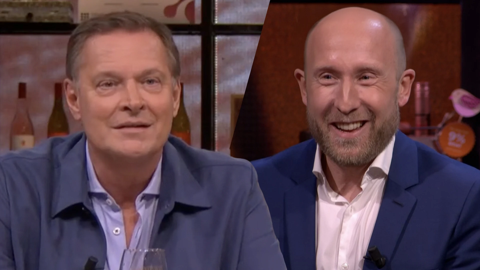 Albert Verlinde ziet kale Raymond Mens: 'Nu raak ik ook opgewonden, hoor!'