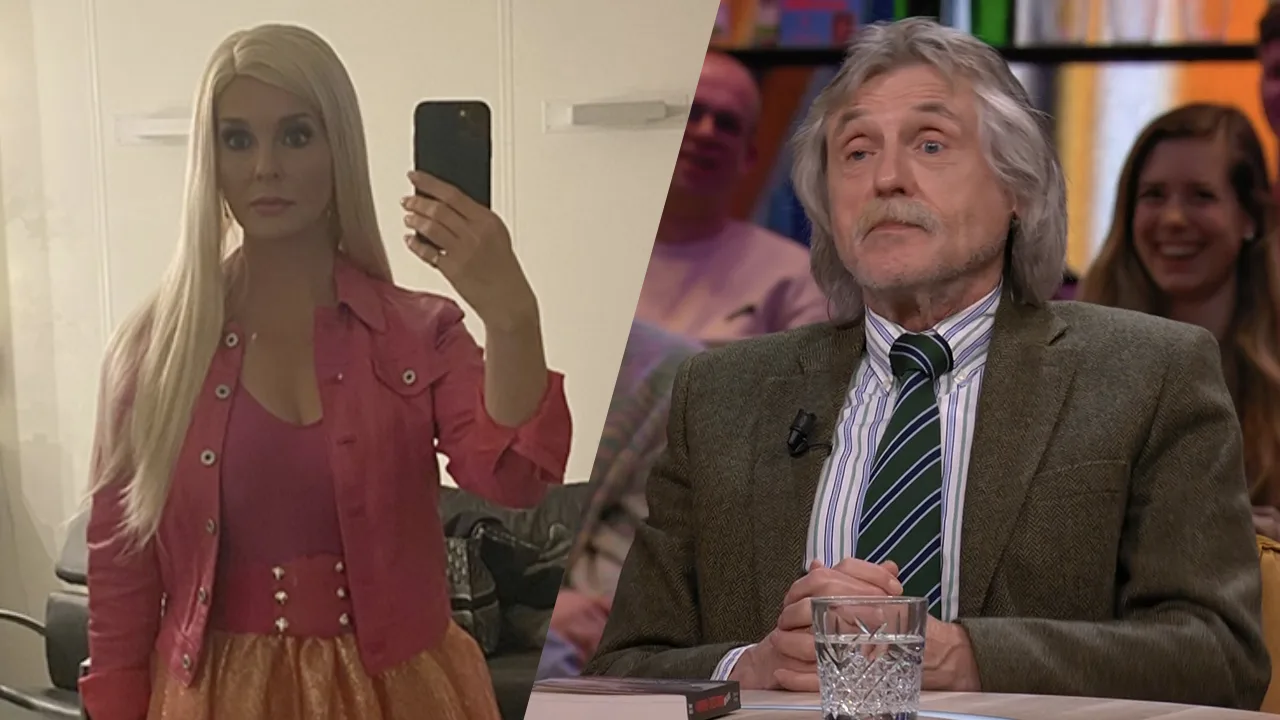 Chantal Janzen rekent op ludieke wijze af met kritiek Johan Derksen