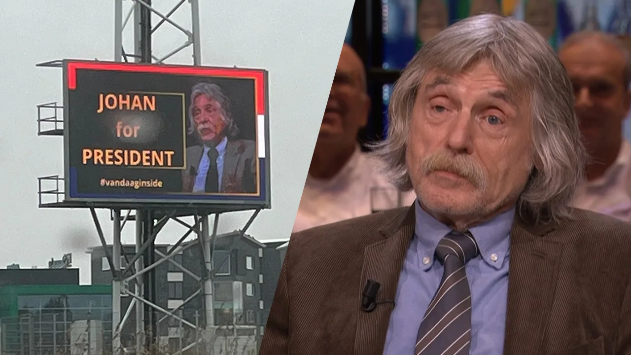 Johan ziet billboard met ‘Johan for President’ langs snelweg: ‘De Tweede Kamer is toe aan rock 'n roll!’