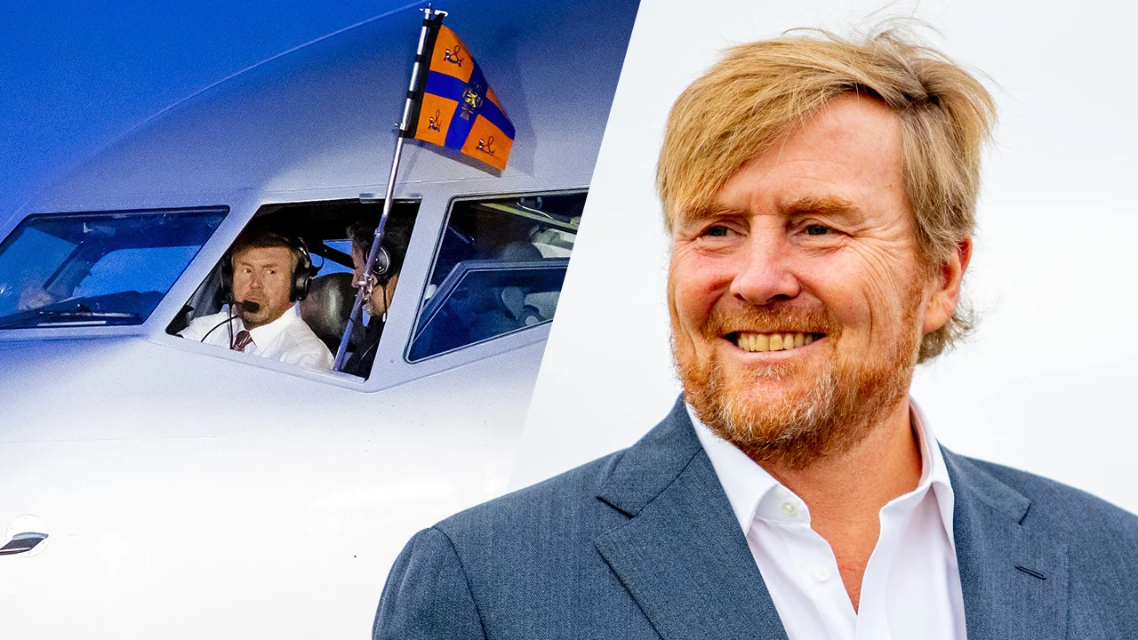 Gespot: Koning Willem-Alexander verzorgt als co-piloot vlucht naar Atlanta