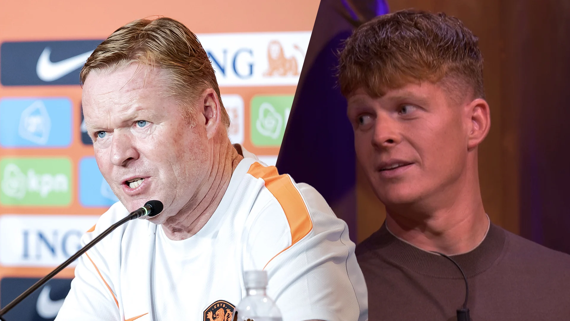 Ronald Koeman Jr.: 'Persconferenties van mijn vader mogen iets meer zoals die van Louis van Gaal zijn'