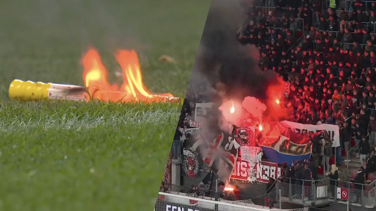 AZ - Cambuur tijdelijk gestaakt na wangedrag van harde kern AZ