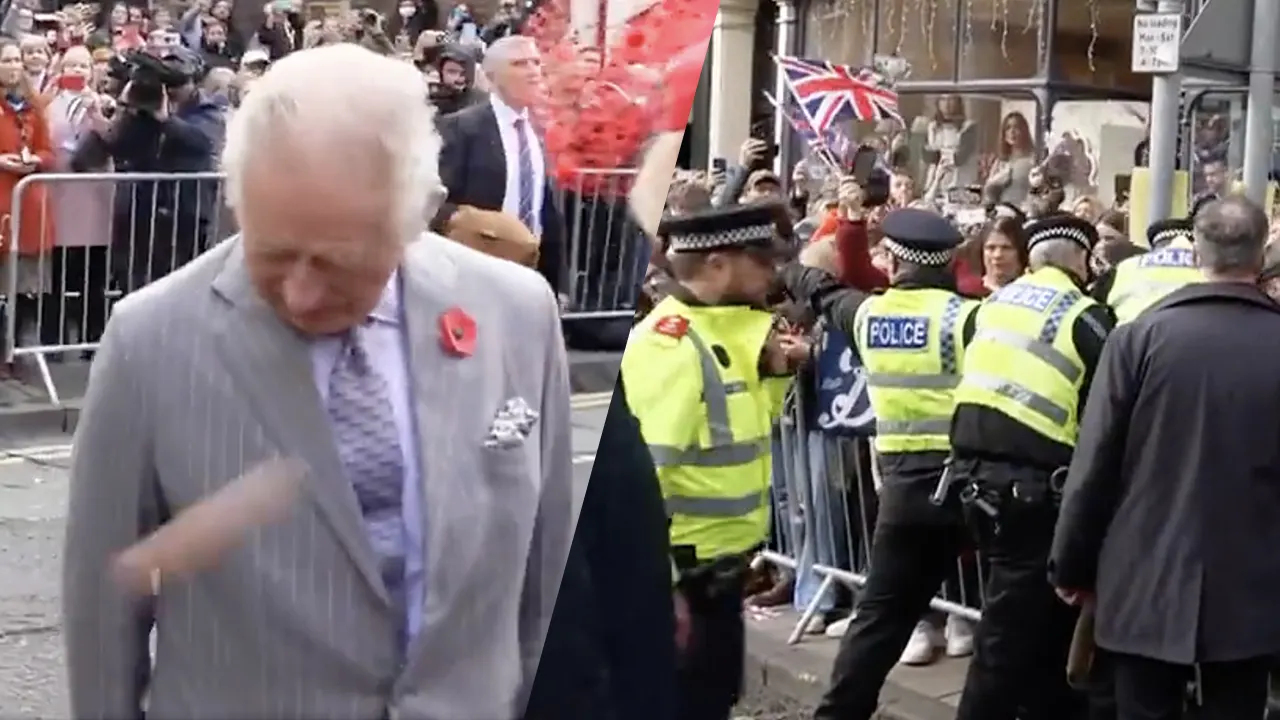 Video: Koning Charles en koningin-gemalin Camilla bekogeld met eieren