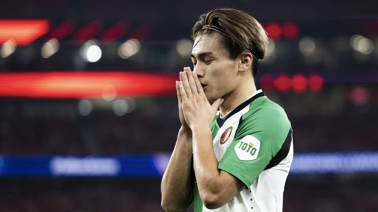 Ueda dit jaar niet meer in actie voor Feyenoord