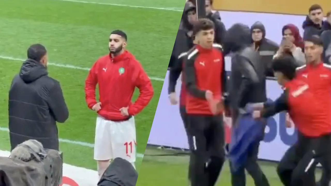 Video: Spelers Marokko en ballenjongens proberen handdoek van Senegal-doelman te stelen