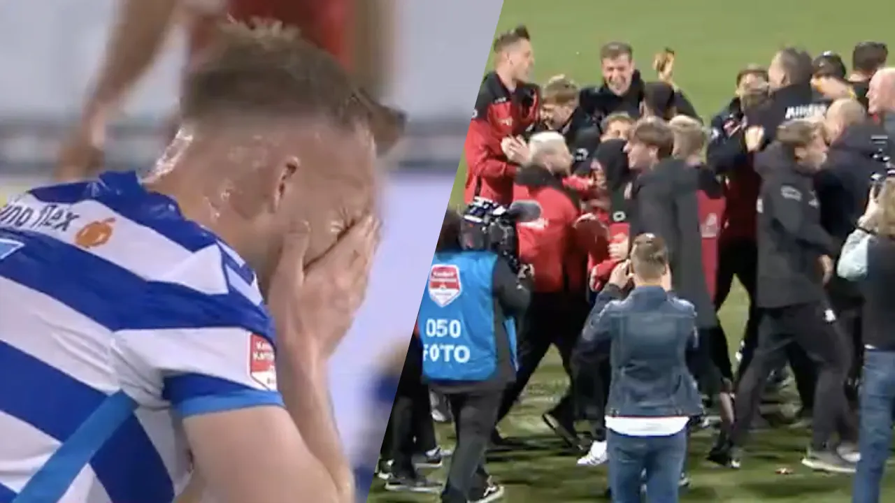 ONTKNOPING IN BEELD: Verdriet bij De Graafschap, dolle vreugde bij Go Ahead Eagles