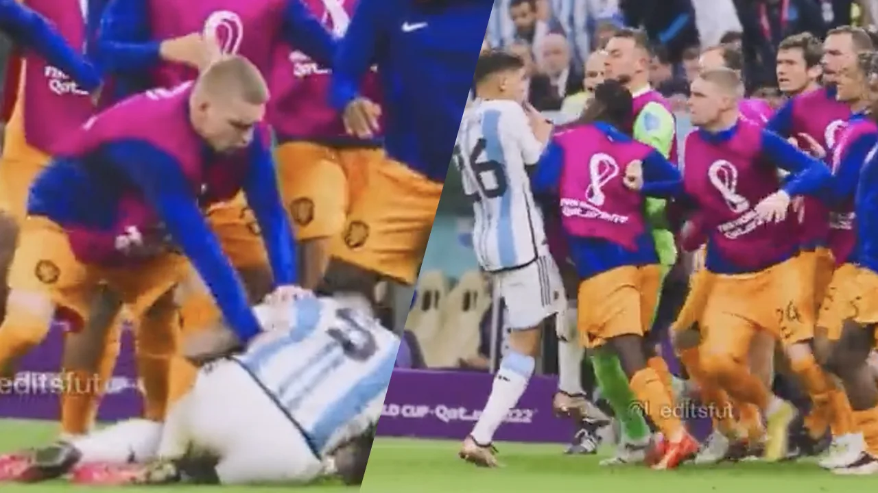 Nieuwe beelden van opstootjes tussen Oranje - Argentinië: 'Kansloos gebaar van Taylor'