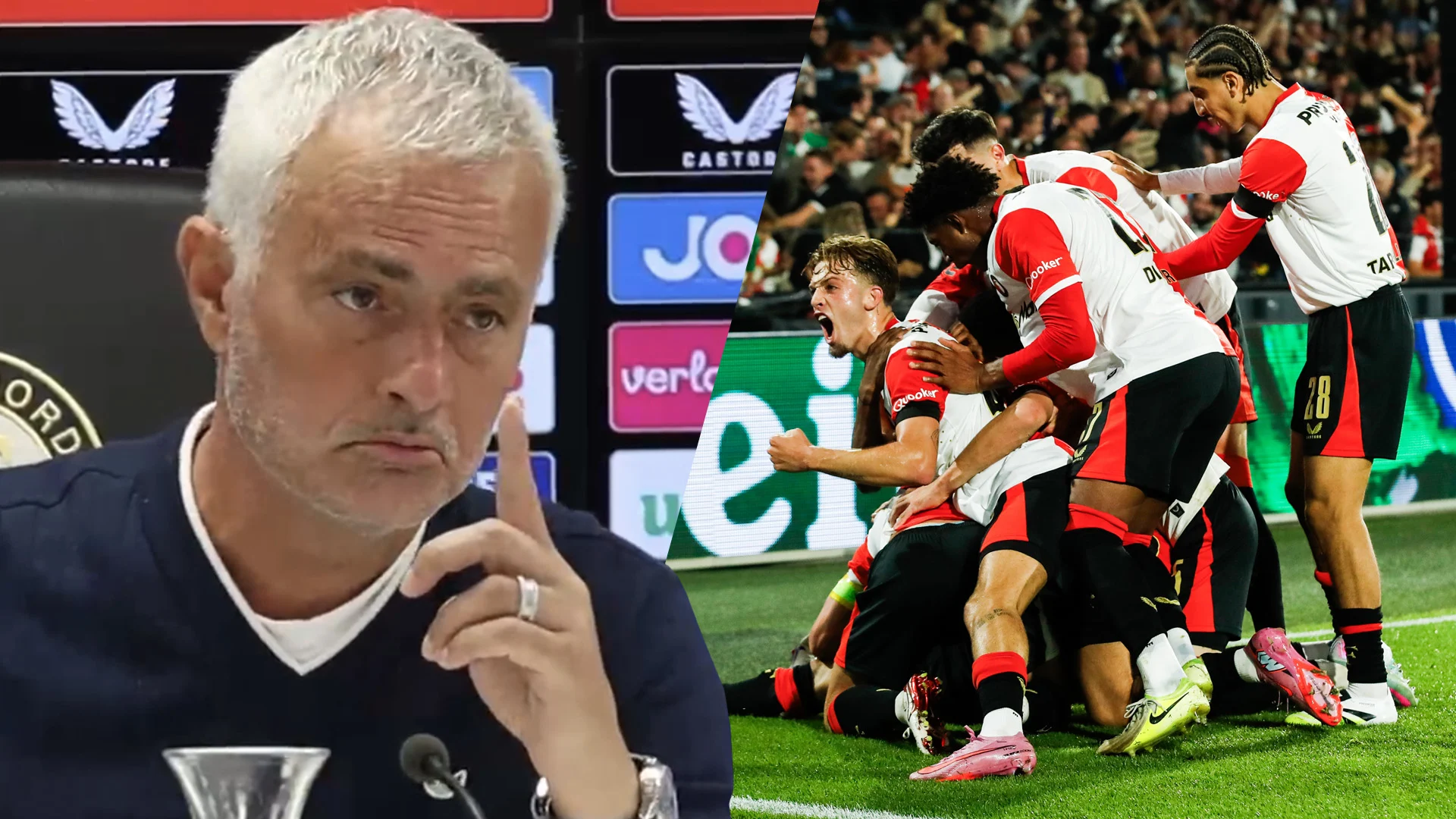 Mourinho waarschuwt Feyenoorders: 'Welkom in de hel!'