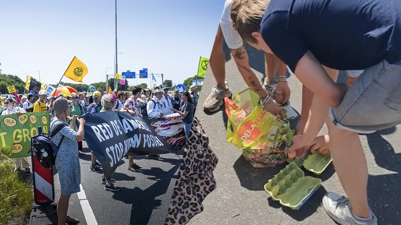 Video: Extinction Rebellion-demonstranten bekogeld met eieren en stenen door omstanders 