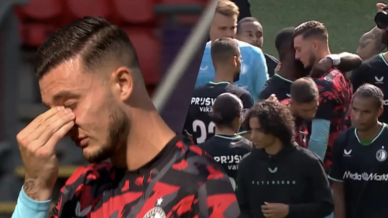 Video: Bijlow neemt geëmotioneerd afscheid van supporters Feyenoord