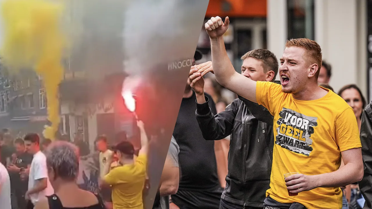 Video: Vitesse-fans vieren groot feest in Arnhem na behouden proflicentie