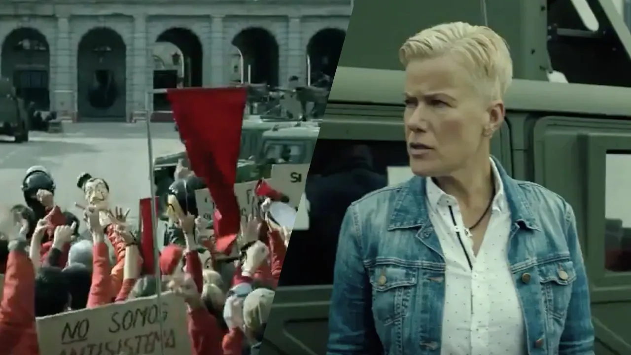 GOUD! Ellie Lust doet verslag van actuele situatie bij Spaanse bank uit La Casa de Papel