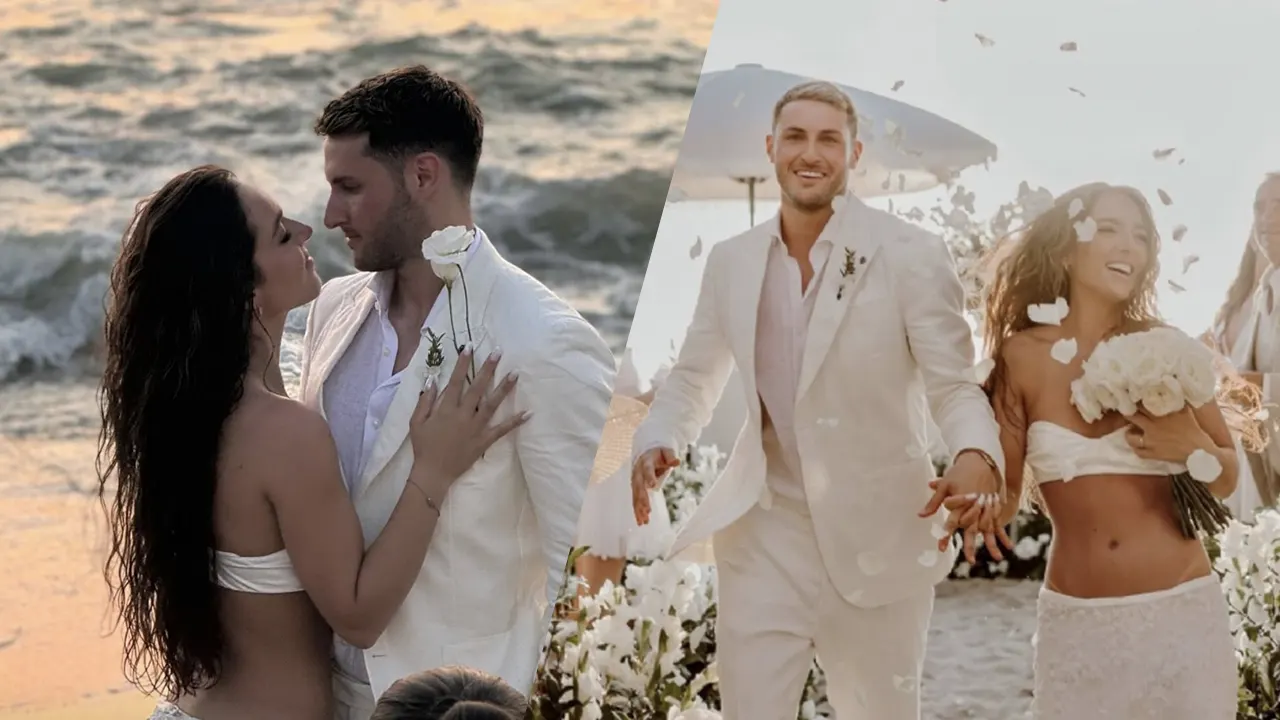 Feyenoord-spits Santiago Gimenéz trouwt op Mexicaans strand met Fer Serrano