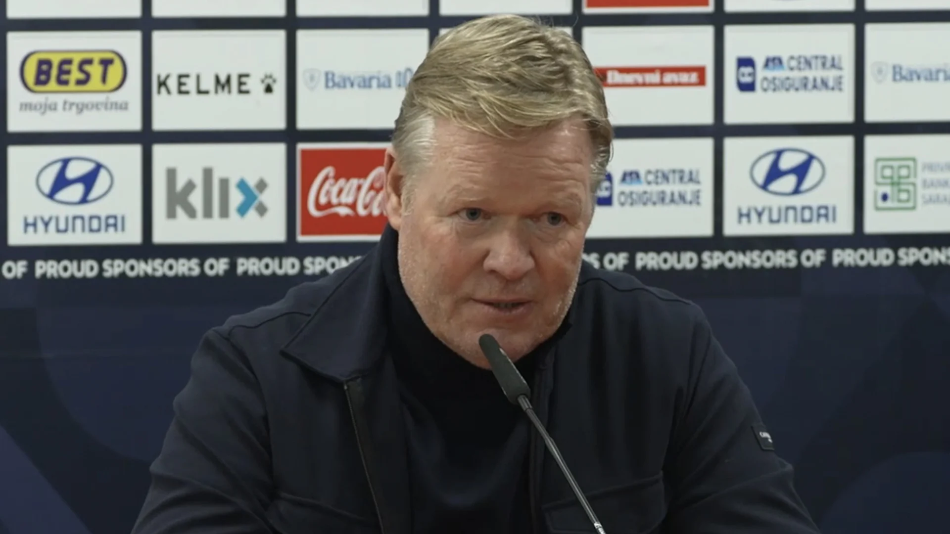 Koeman tegen Bosnische journalist: ‘Now you wait!’