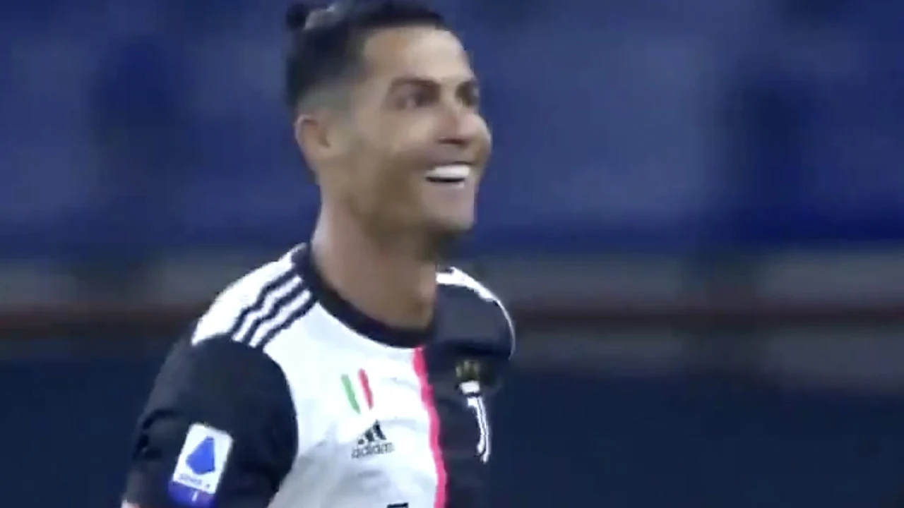 Ronaldo scoort met verwoestend afstandschot tegen Genoa