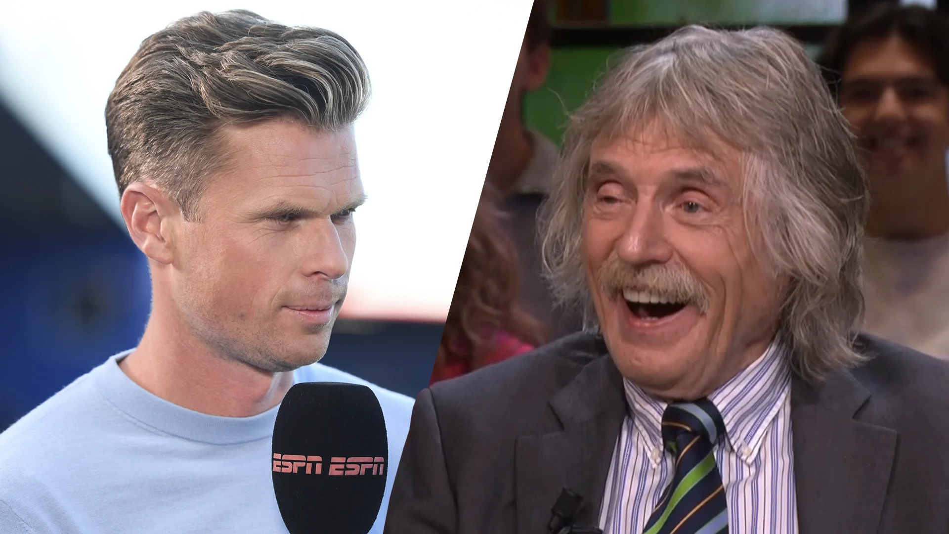Johan Derksen reageert op kritiek van ESPN-analist Kees Luijckx