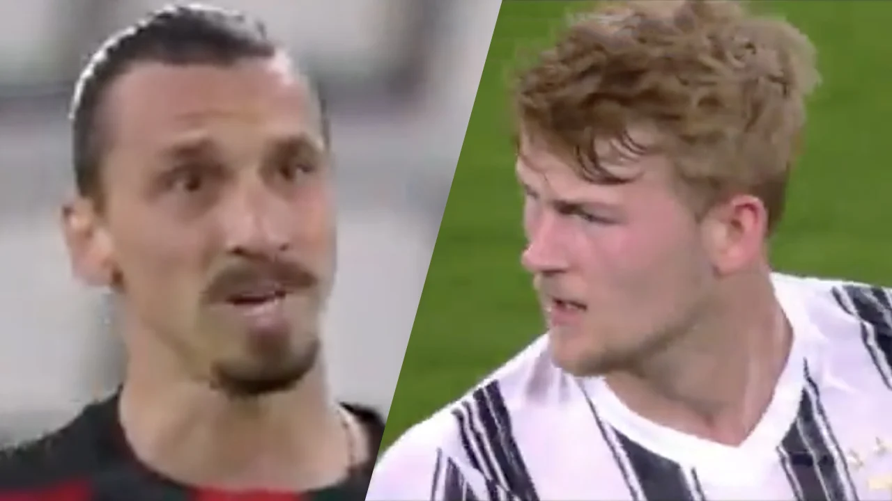 Zlatan boos na incident met Matthijs de Ligt