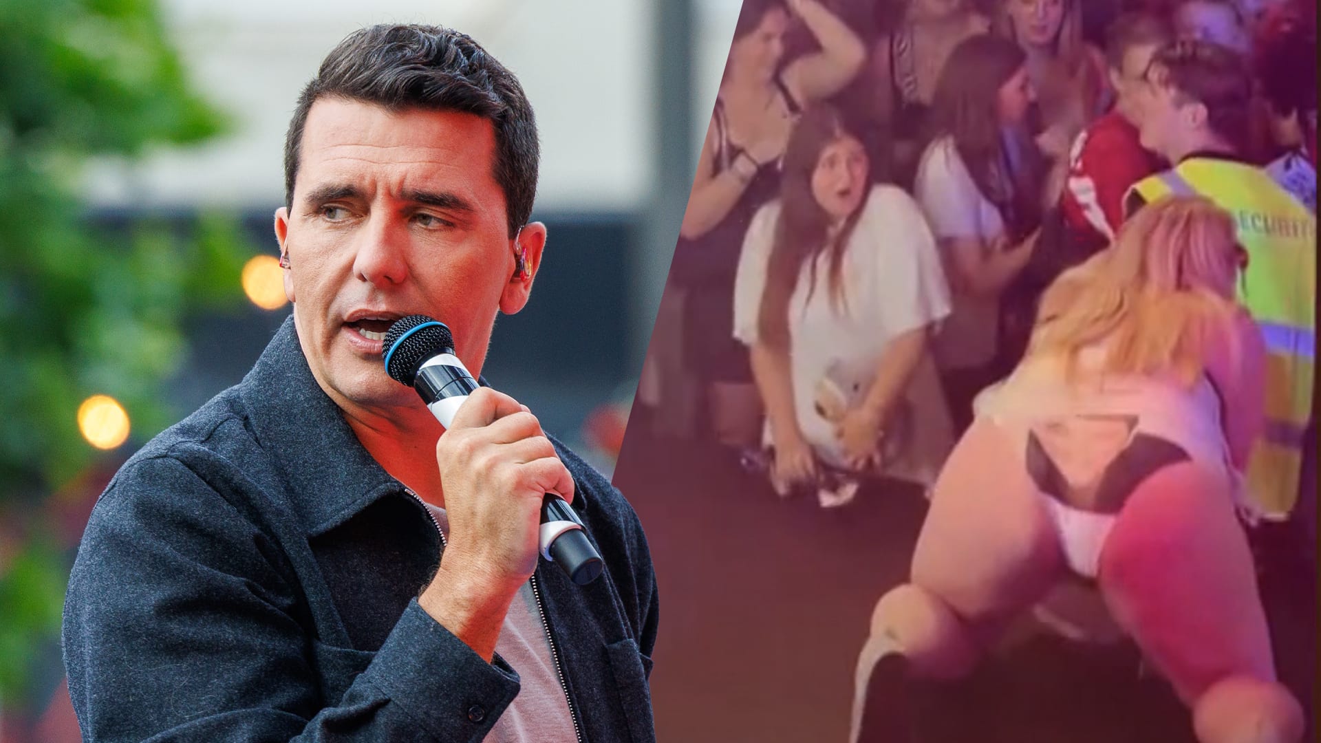 Optreden van Jan Smit bruut verstoord door pikante actie van bezoeker