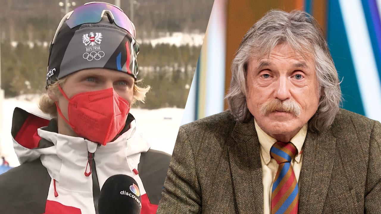 Oostenrijkse langlaufer fan van Johan Derksen: 'De stem van de zwijgende Nederlander'