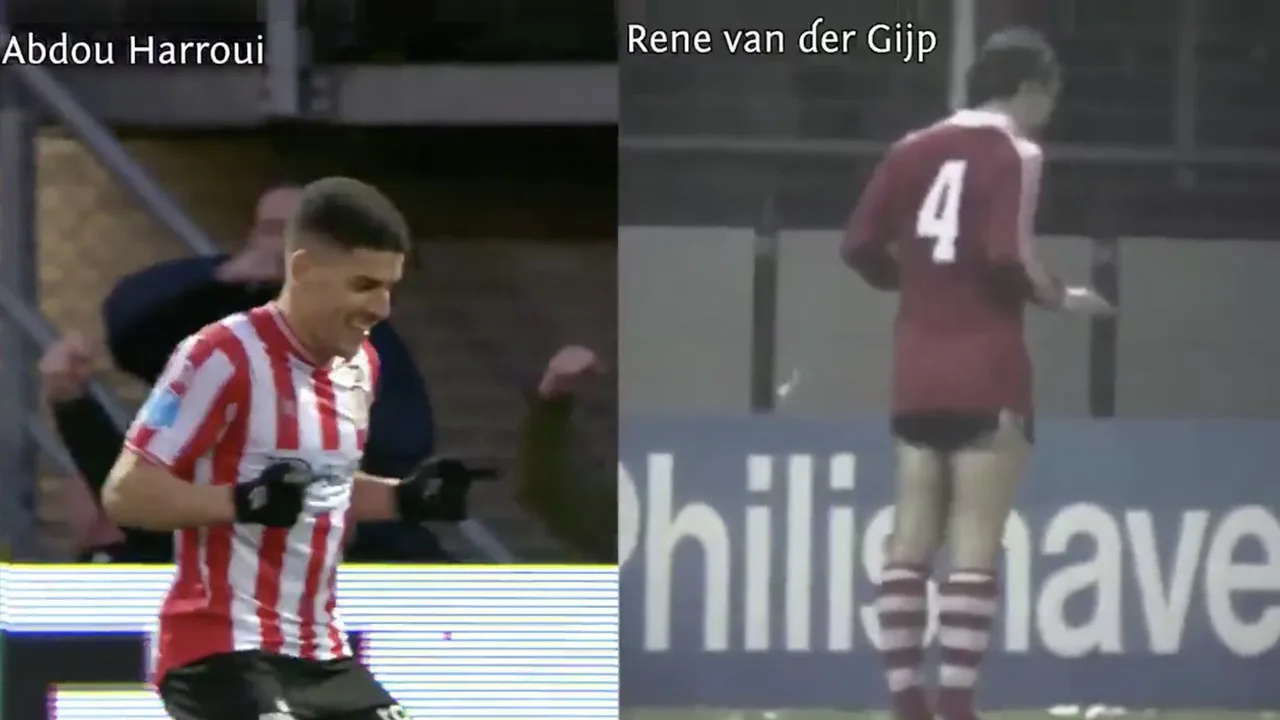 Sparta-middenvelder imiteert René van der Gijp na doelpunt