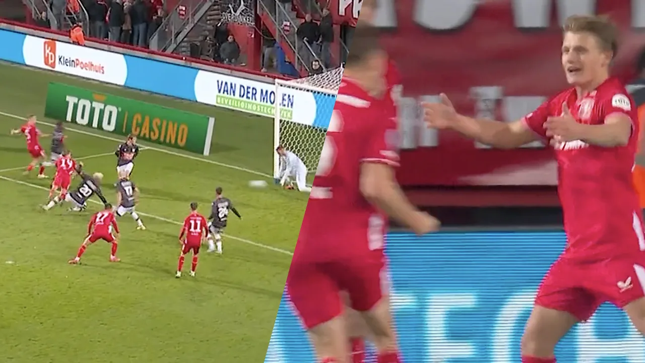 Videogoal: Jasper Cillessen blundert bij schot van Sem Steijn