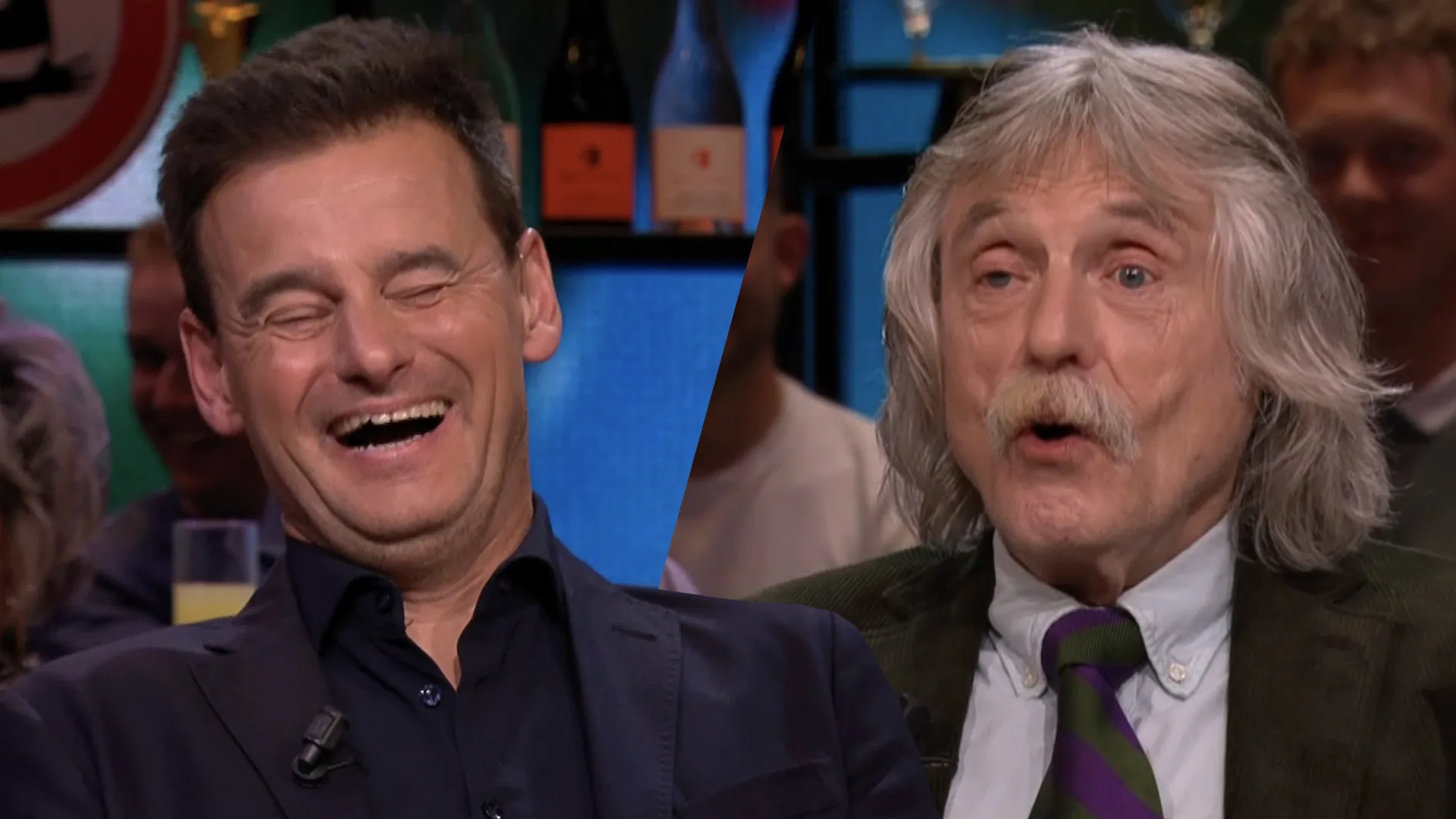 Johan verklapt live op tv cadeau voor jarige John de Mol: 'Oh, dat is een verrassing?'