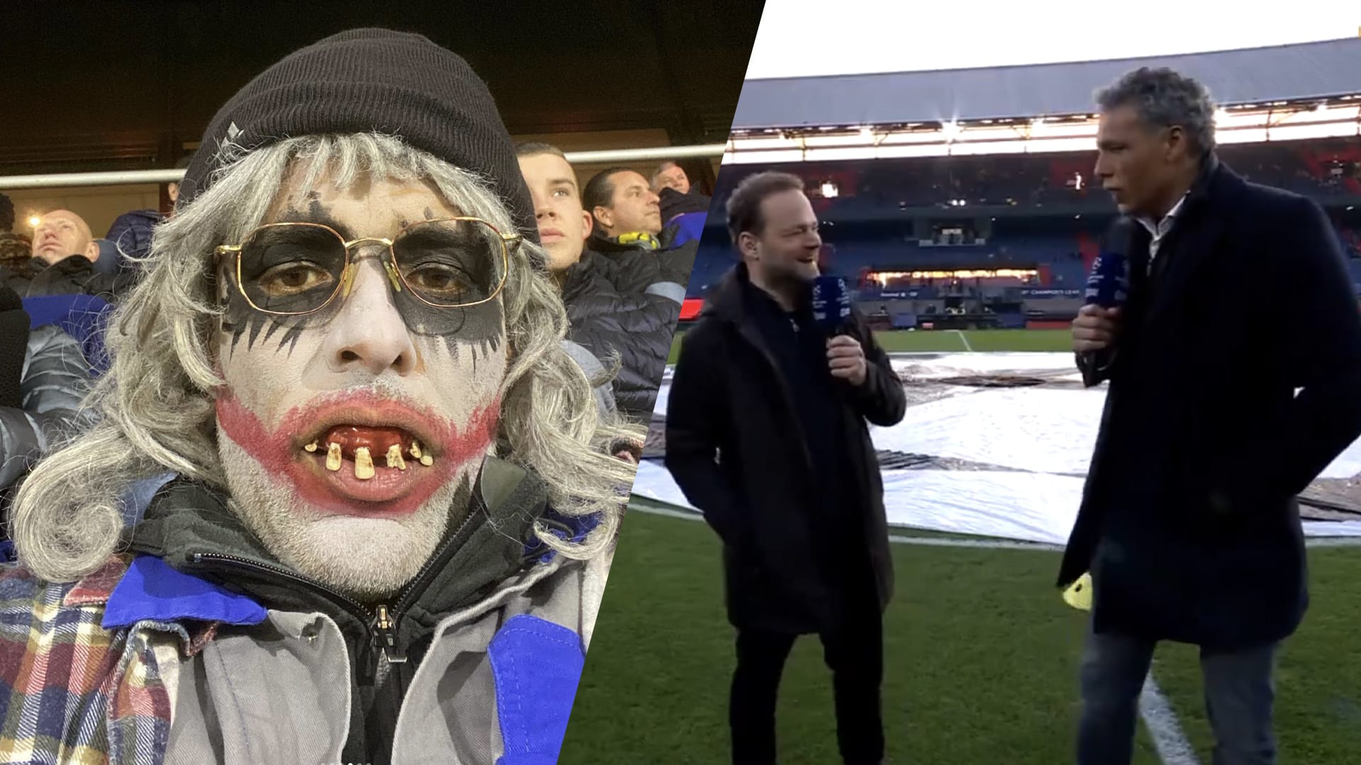 Van Hooijdonk heeft dag na carnaval gebitje nog in bij Feyenoord: ‘Wist dat ik iets vergeten was...'