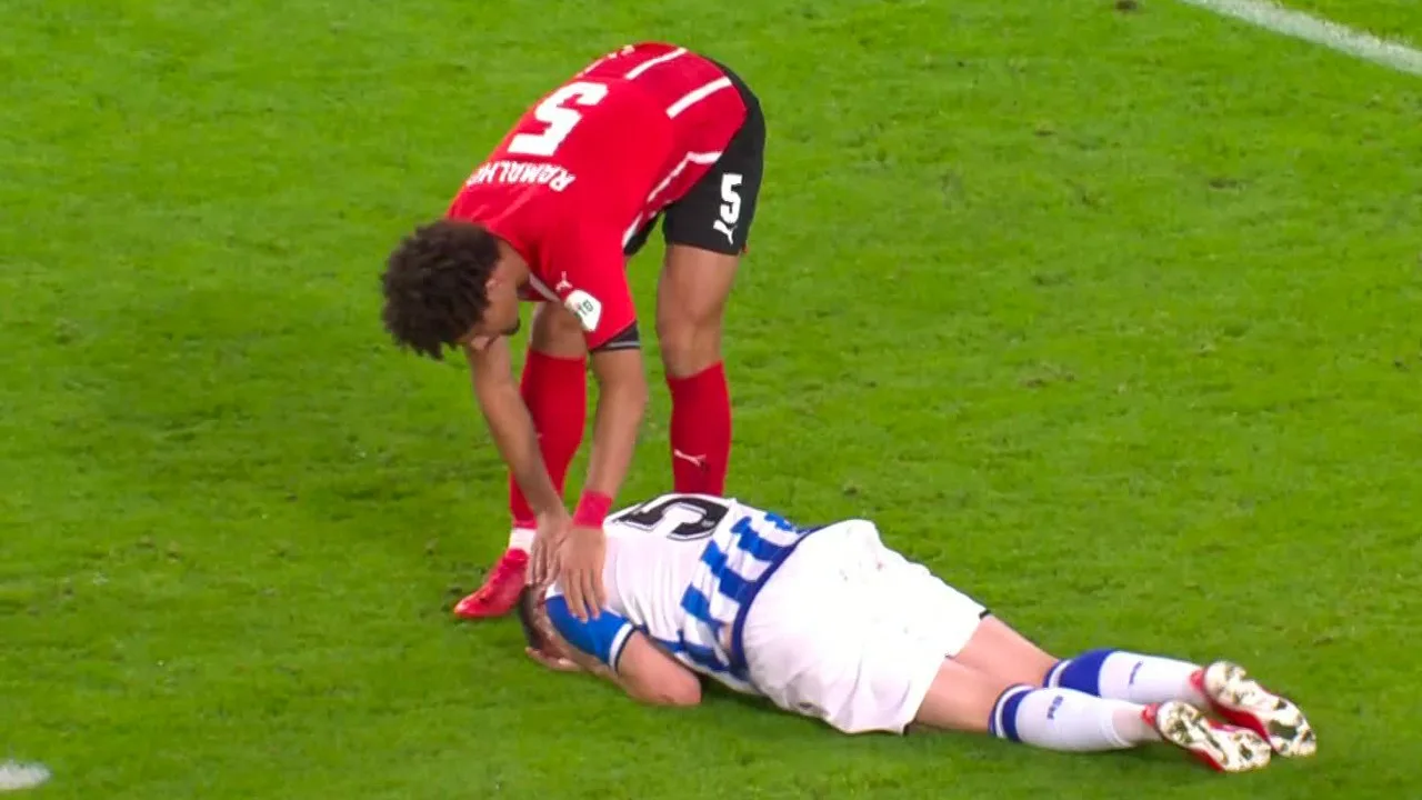 BLESSURE: Hoofdwond voor Zubeldia na botsing met Ramalho