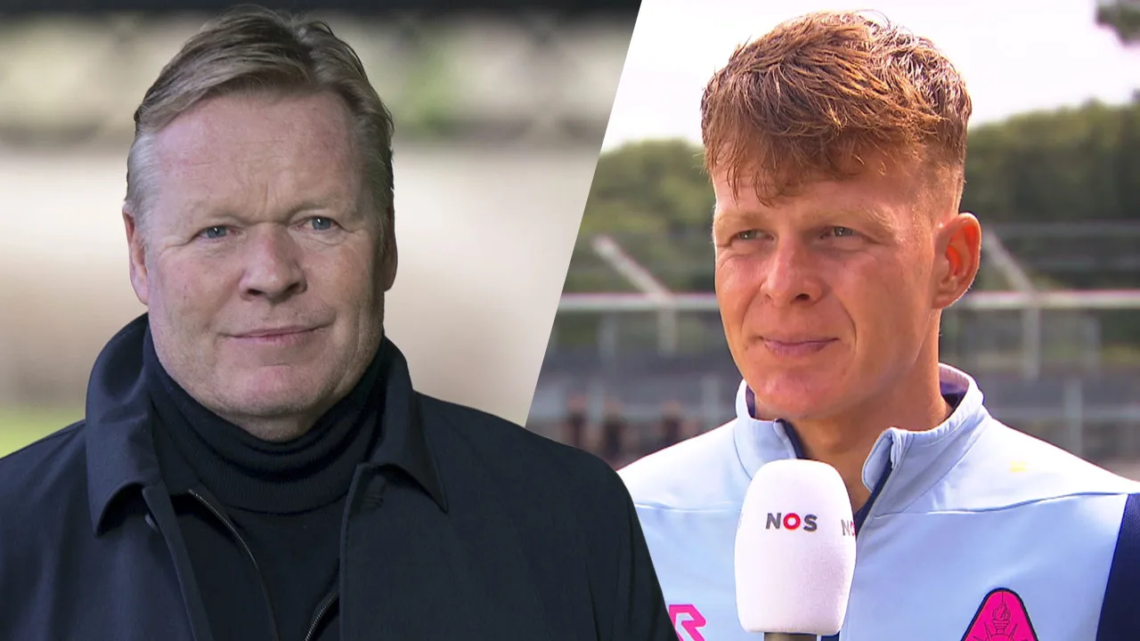 Ronald Koeman jr. over Eredivisie-debuut tegen Ajax: 'Vooral mijn vader is zenuwachtig'