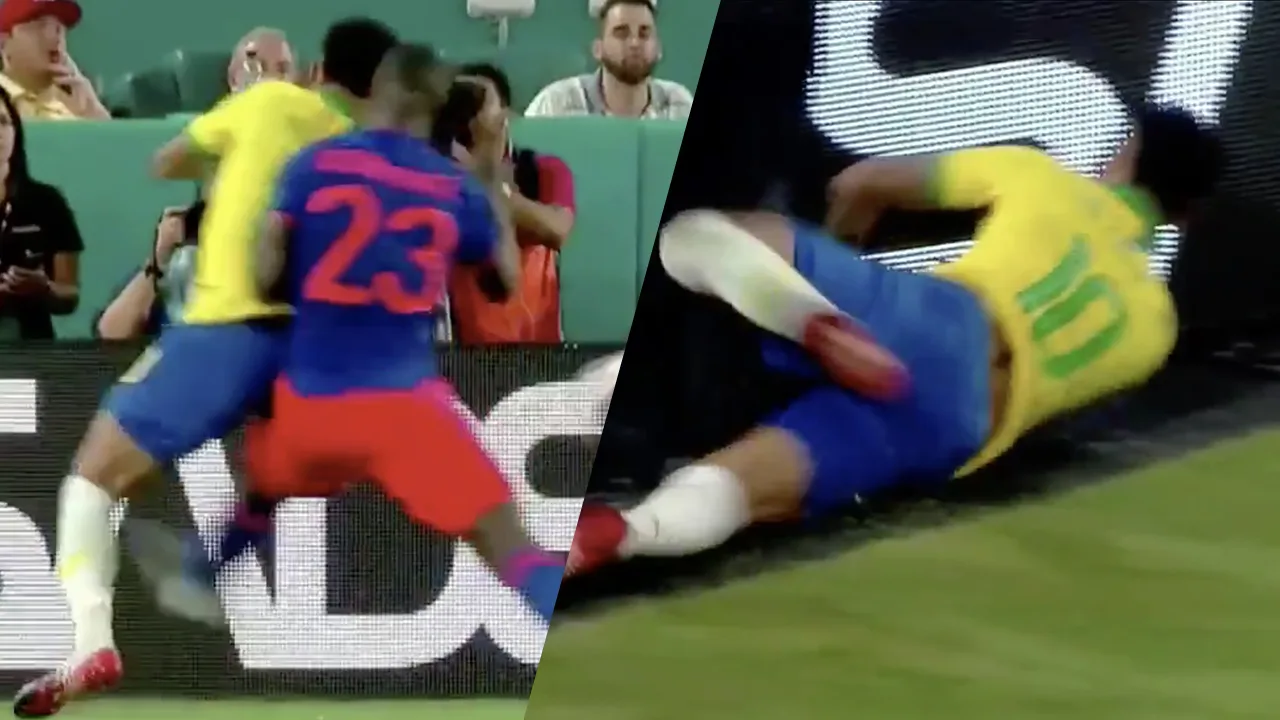 OUCH! Oud-Ajacied Sánchez beukt Neymar tegen de reclameborden