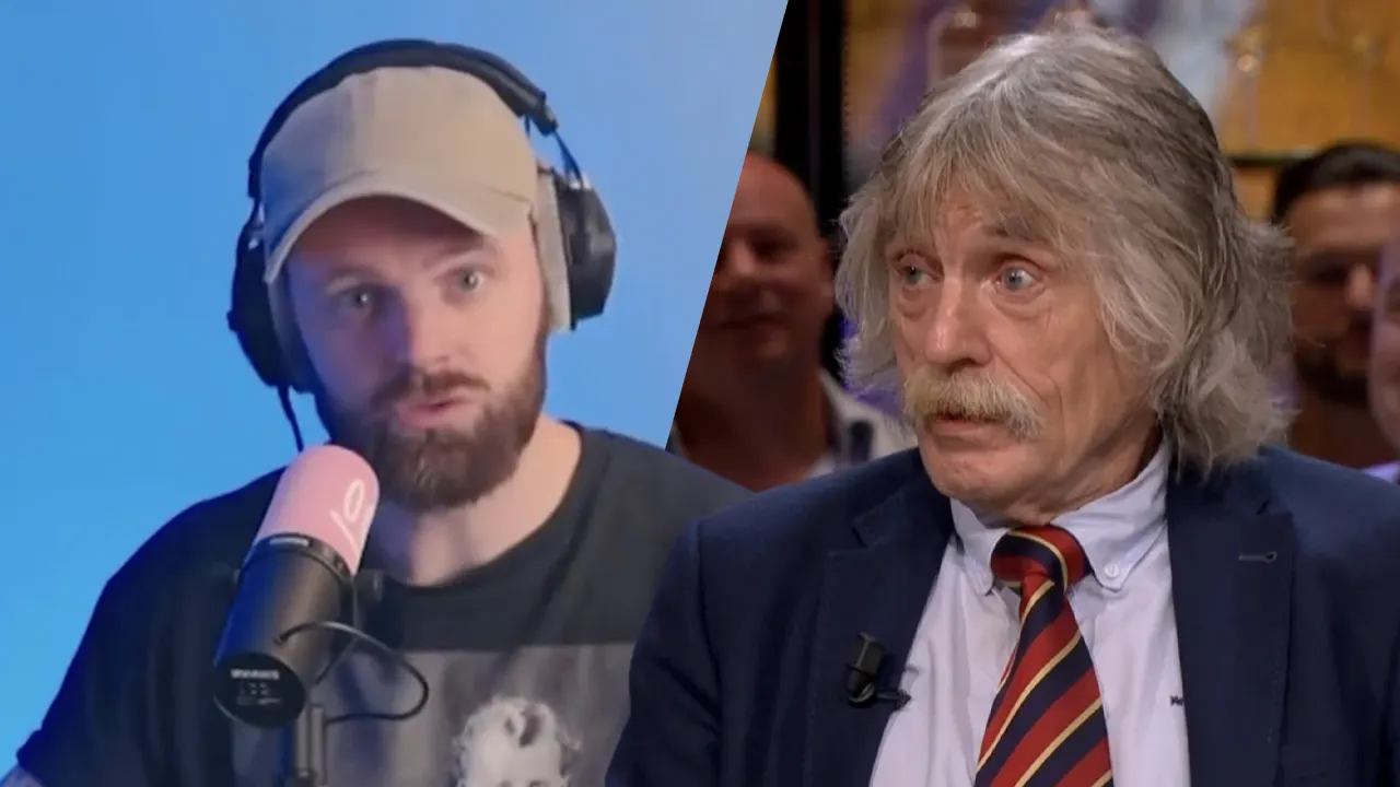 Johan Derksen herhaalt: 'Ik heb helemaal geen zin om aan te schuiven in de podcast van Tim Hofman'