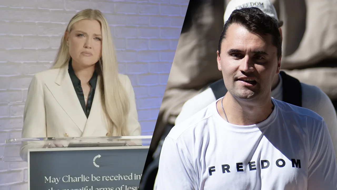 Video: Weduwe Charlie Kirk blijft strijdbaar in emotionele toespraak: 'Vuur in mij losgemaakt'