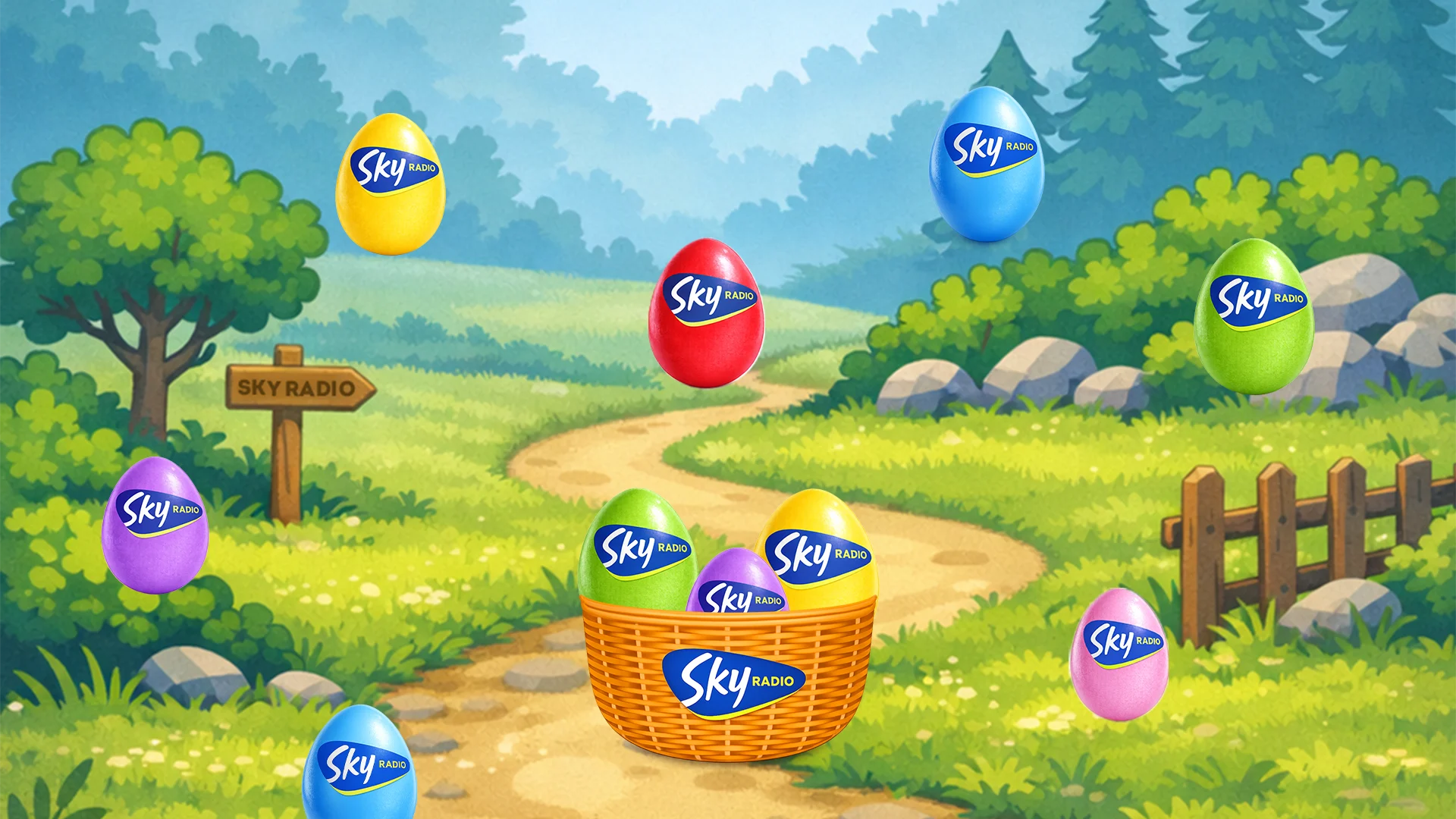 Hoeveel paaseitjes vang jij? Speel het Sky Paaseitjes spel