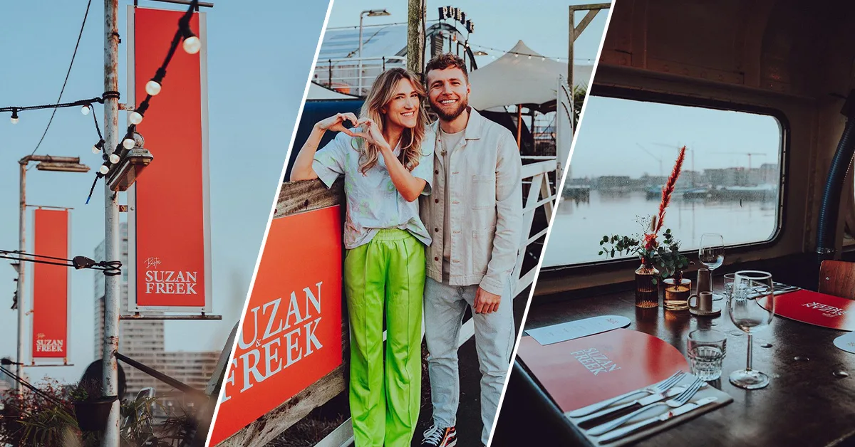 Suzan en Freek openen voor één avond eigen restaurant. ❤️